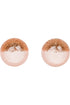 Champagne Resin Sparkle Post Earrings